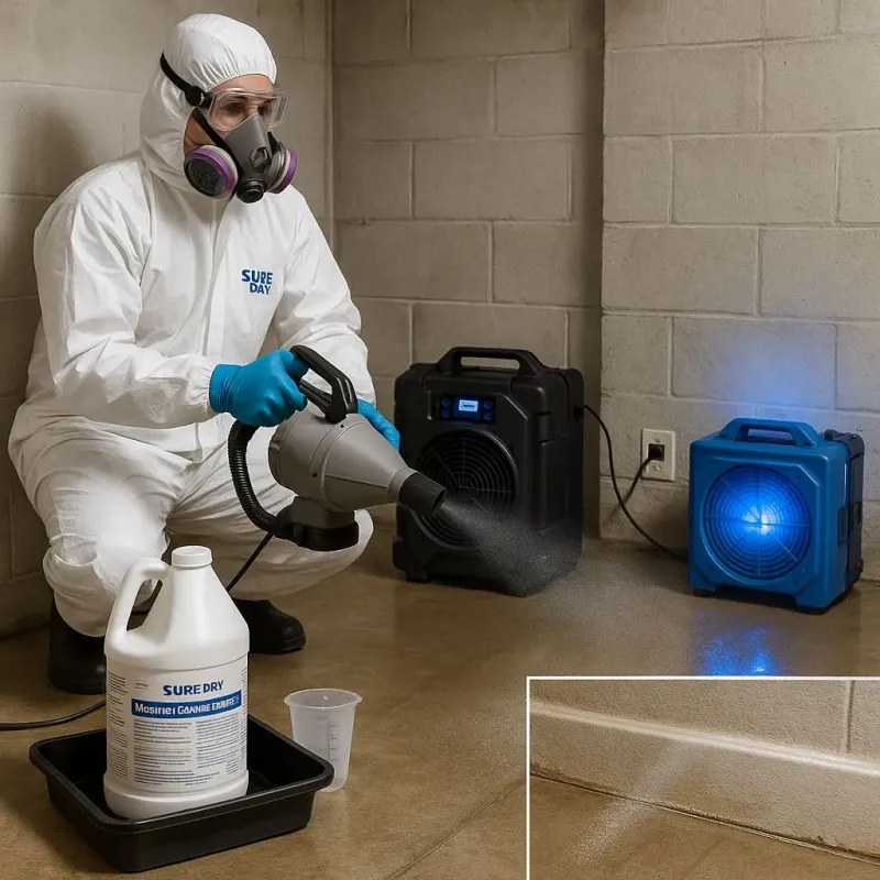 Sanitization and Odor Removal process in Bellaire, OH